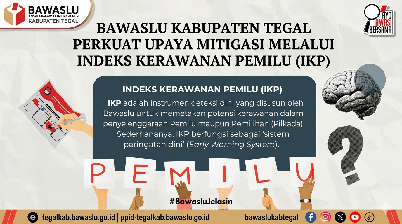 Bawaslu Kabupaten Tegal Perkuat Upaya Mitigasi Melalui Indeks Kerawanan Pemilu (IKP)