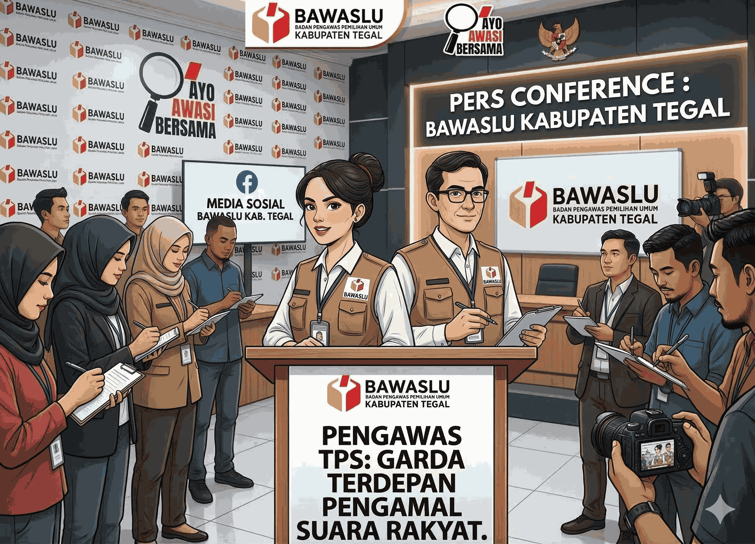 Bawaslu Kabupaten Tegal Tegaskan Peran Vital Pengawas TPS