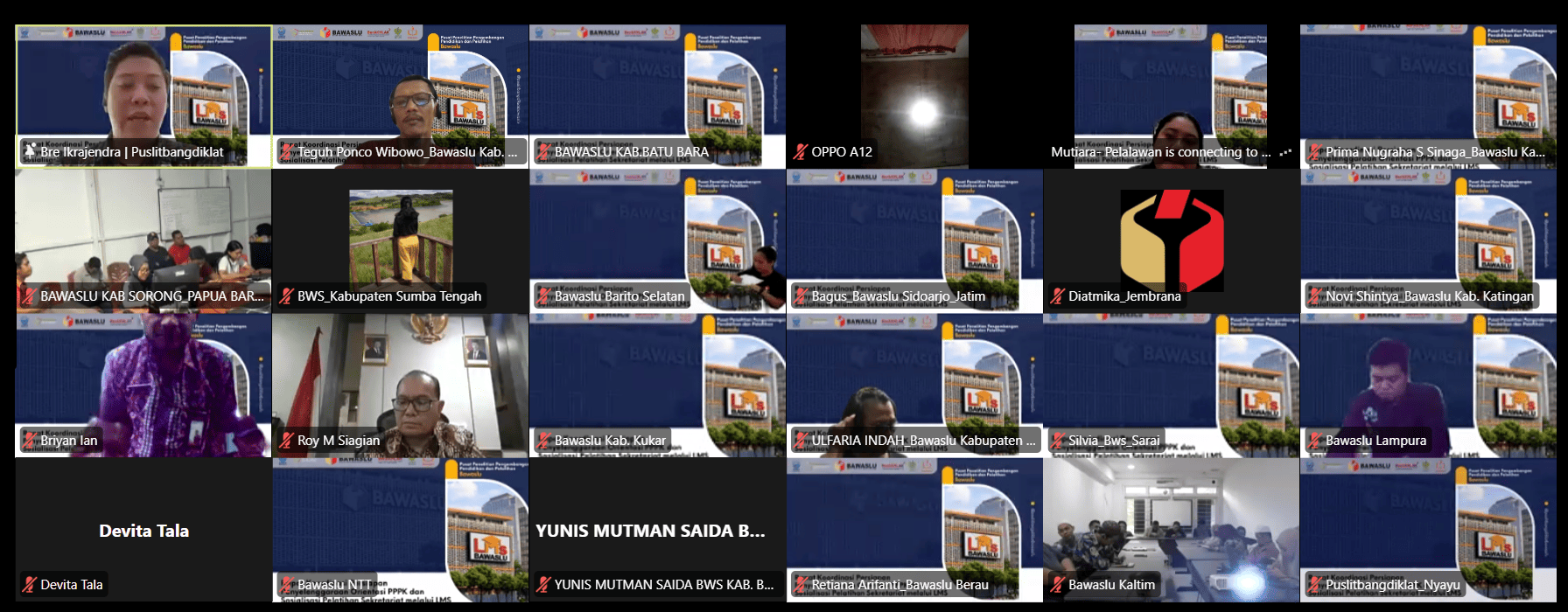 Perkuat Kapasitas SDM, PPPK Bawaslu Kabupaten Tegal Ikuti Rakor Daring Orientasi dan Sosialisasi Pelatihan Sekretariat LMS via Zoom