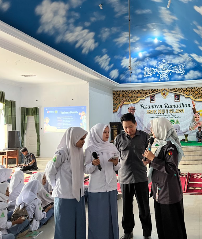 Kawal Hak Pilih Pemula, Bawaslu Kabupaten Tegal Lakukan Uji Petik di SMK NU 1 Slawi