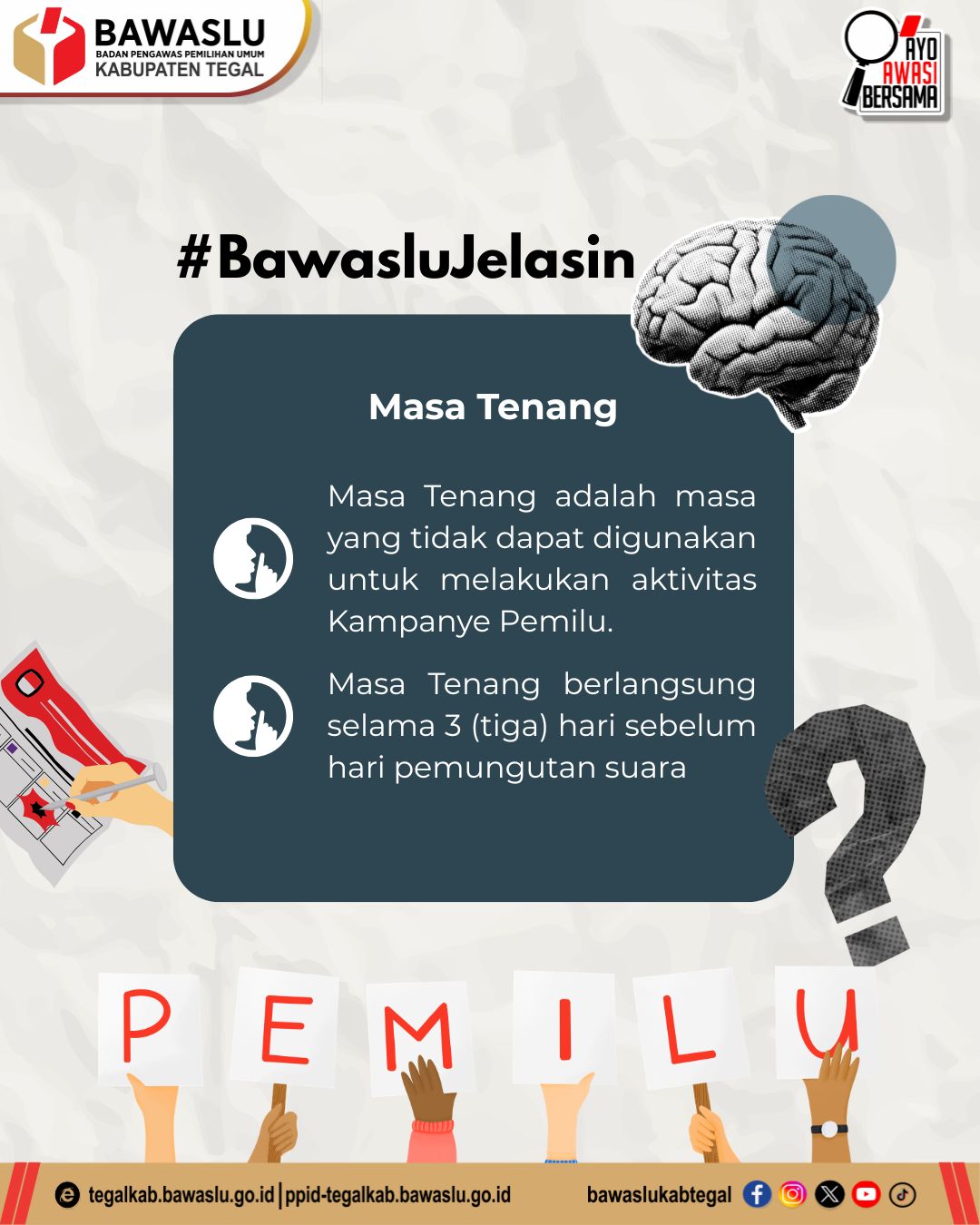 Masa Tenang Jadi Momentum Menjaga Integritas Demokrasi