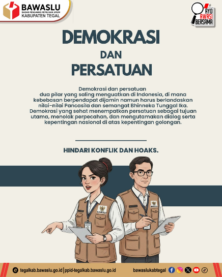 Bawaslu Kabupaten Tegal Perkuat Sinergi: Menjaga Demokrasi, Merawat Persatuan