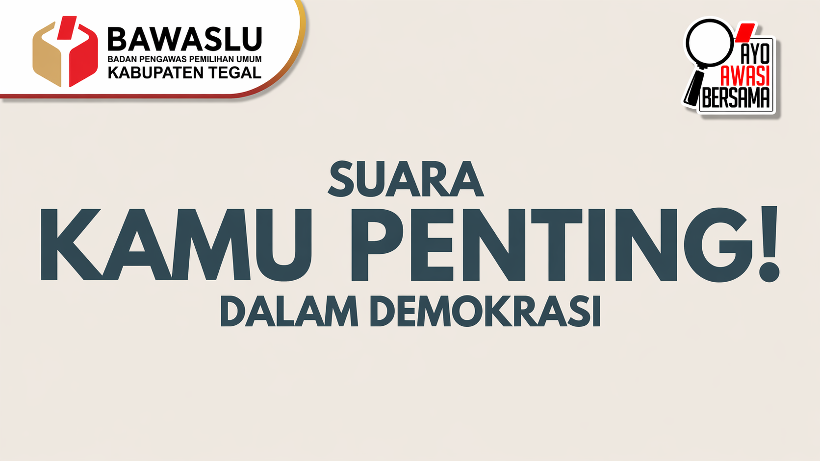 Satu Suara, Sejuta Makna: Bawaslu Kabupaten Tegal Ajak Masyarakat Kawal Kedaulatan Demokrasi