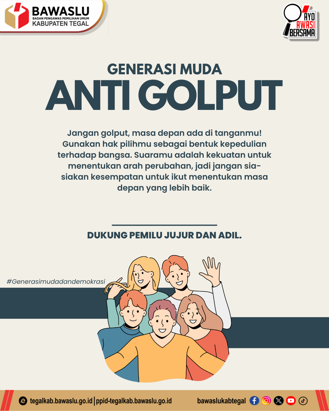Generasi Muda Anti Golput: Suara Anak Muda Jadi Penentu Masa Depan Bangsa