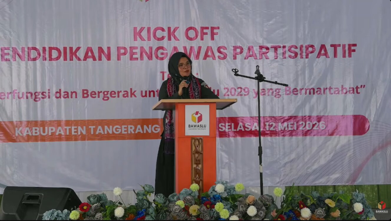 Bangun Demokrasi Berintegritas, Bawaslu Kab.Tegal Ikuti Kick Off Pendidikan Pengawas Partisipatif