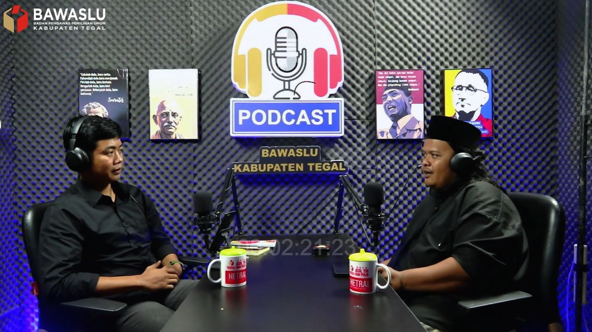 Melalui Podcast, Bawaslu Kabupaten Tegal Angkat Peran Kesadaran, Generasi, dan Budaya dalam Merawat Demokrasi