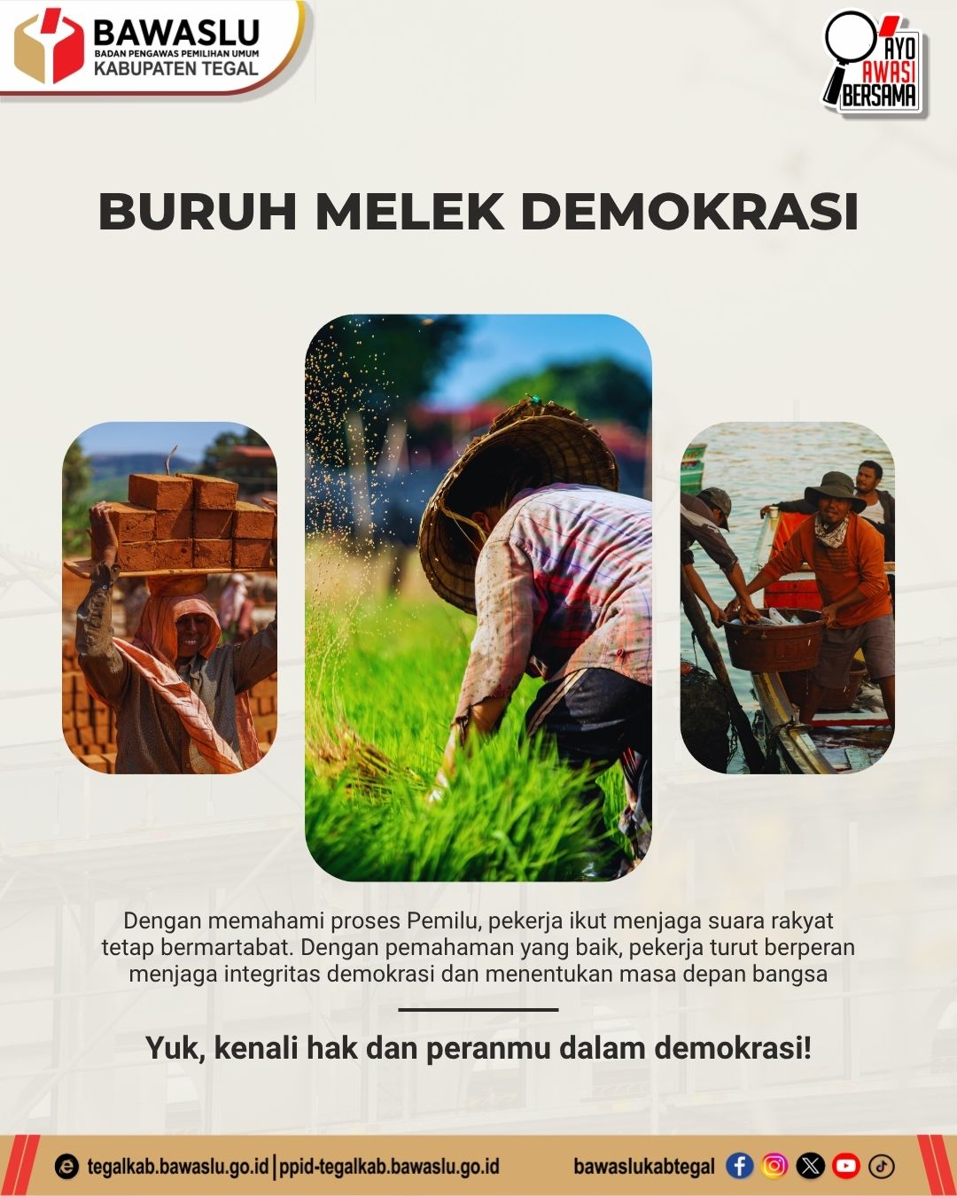 Buruh Melek Demokrasi, Buruh Berperan Menjaga Masa Depan Bangsa