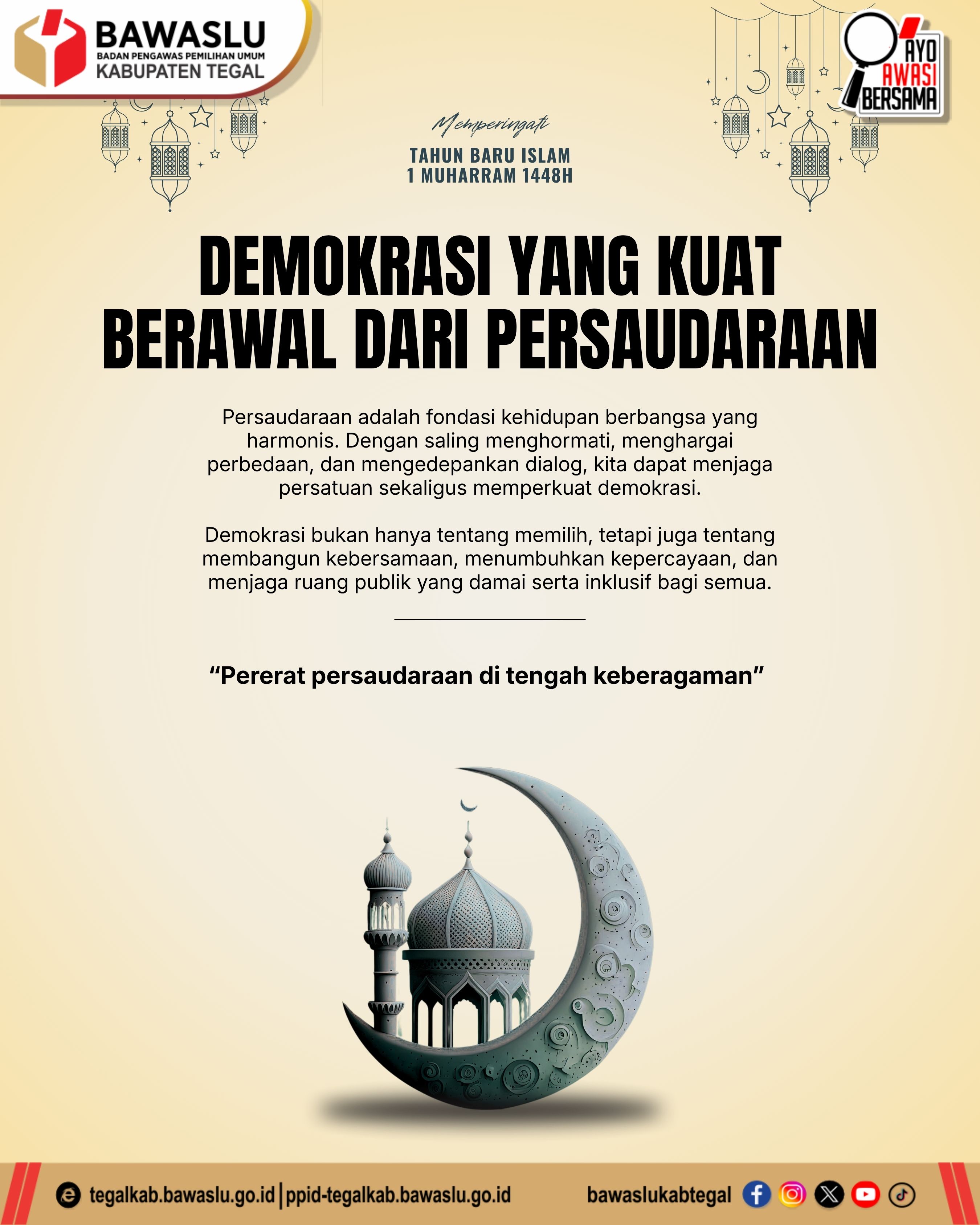 Demokrasi yang Kuat Berawal dari Persaudaraan