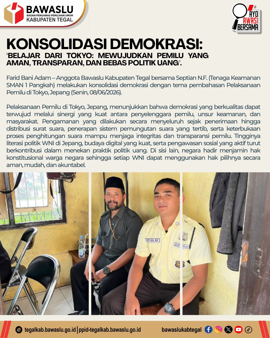 Konsolidasi Demokrasi: Belajar dari Tokyo untuk Mewujudkan Pemilu yang Aman, Transparan, dan Bebas Politik Uang
