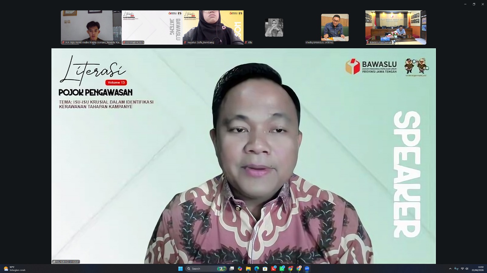 Waspada Politik Uang Digital! Bawaslu Tegal Kupas Modus Baru Kampanye Era Digital dalam Literasi Pojok Pengawasan Vol. 15