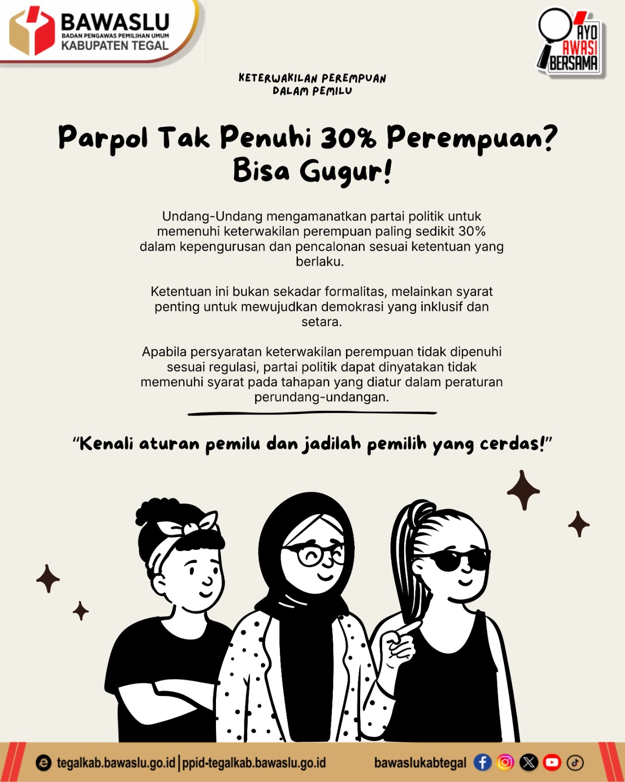 Parpol Tak Penuhi 30% Keterwakilan Perempuan? Bisa Gugur! 