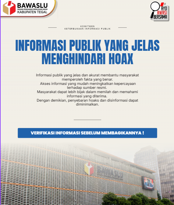 Informasi Publik yang Jelas Menghindari Hoaks