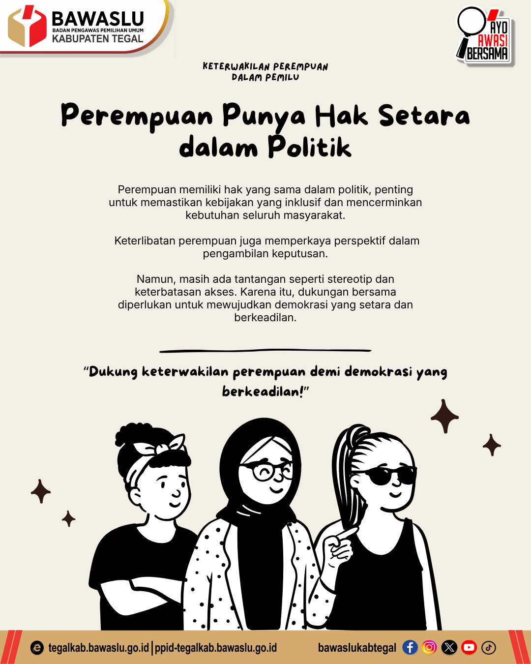 Perempuan Punya Hak Setara dalam Politik