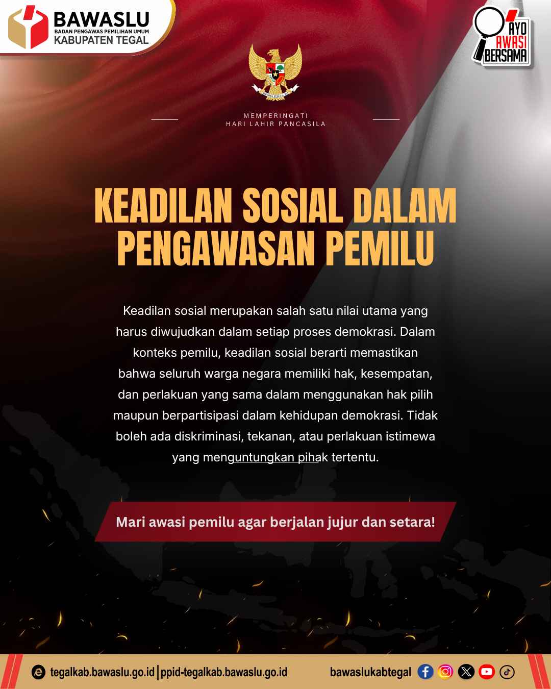 Keadilan Sosial dalam Pengawasan Pemilu