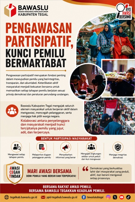 Pengawasan Partisipatif, Kunci Mewujudkan Pemilu Bermartabat