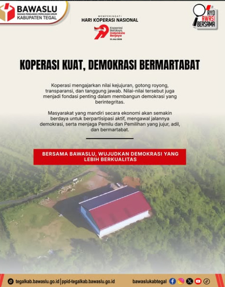 Bawaslu Kabupaten Tegal Ajak Masyarakat Wujudkan Demokrasi Berkualitas melalui Semangat Koperasi