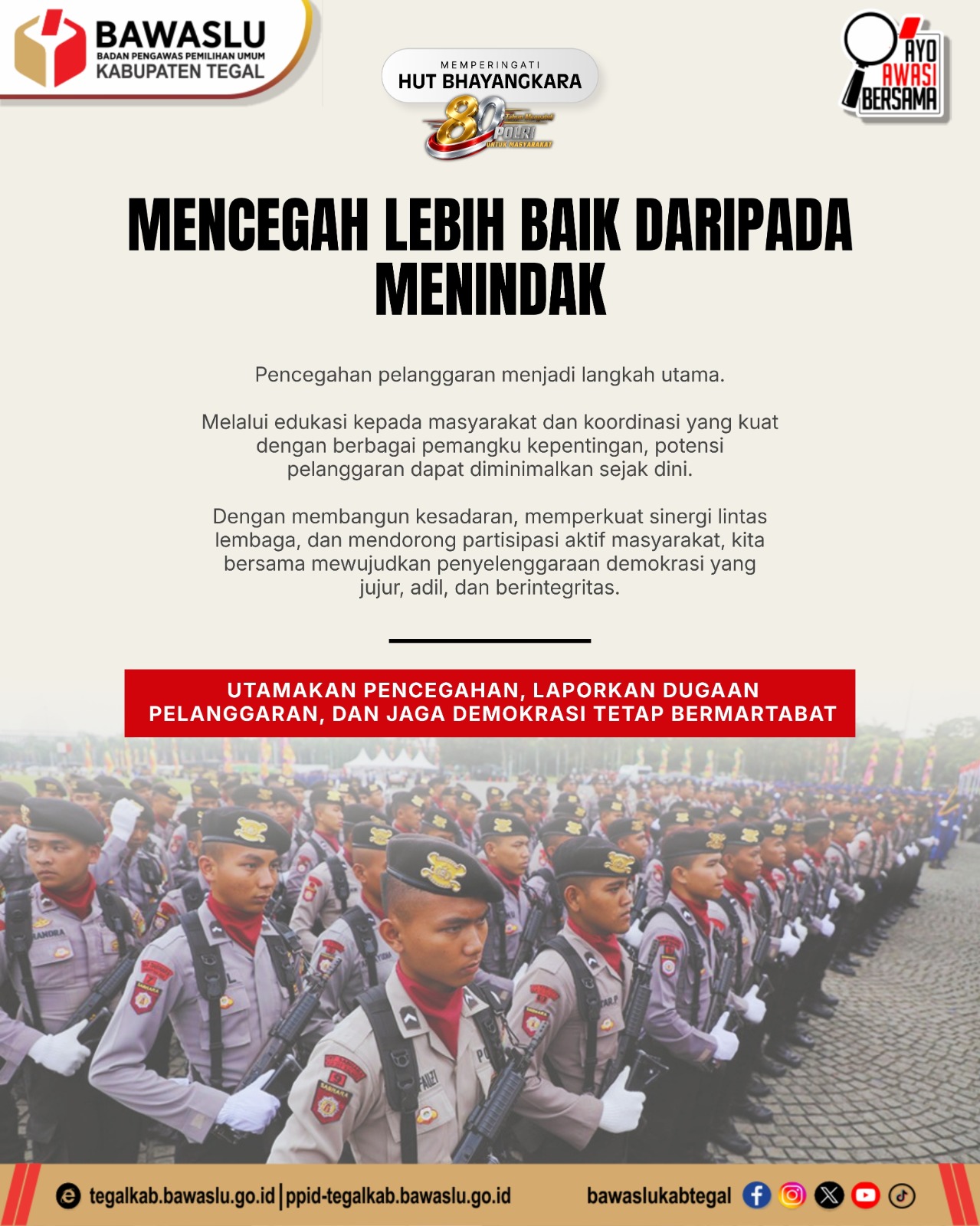 Bawaslu Kabupaten Tegal Tegaskan Pentingnya Upaya Pencegahan Pelanggaran Pemilu