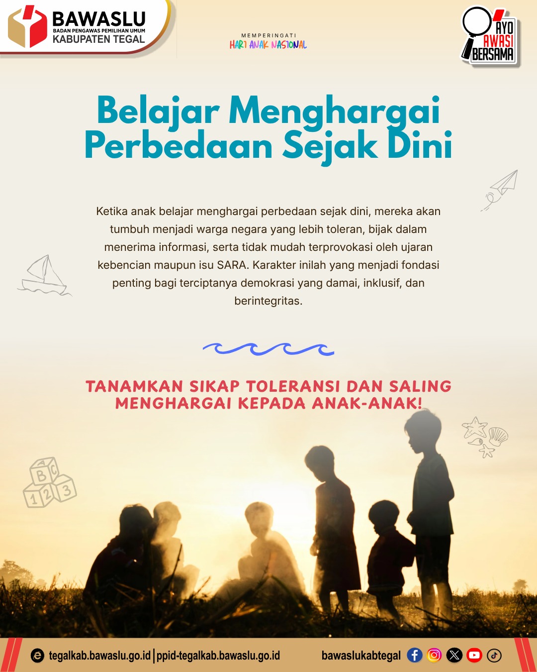 Belajar Menghargai Perbedaan Sejak Dini