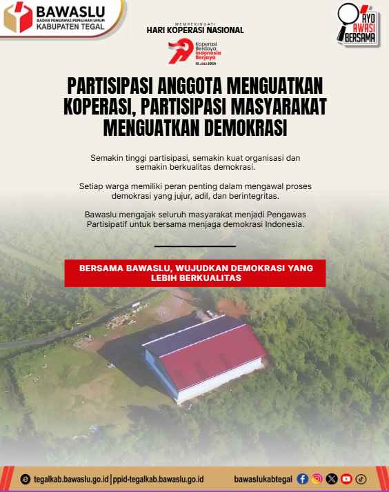 Bawaslu Kabupaten Tegal Ajak Masyarakat Perkuat Demokrasi Melalui Pengawasan Partisipatif