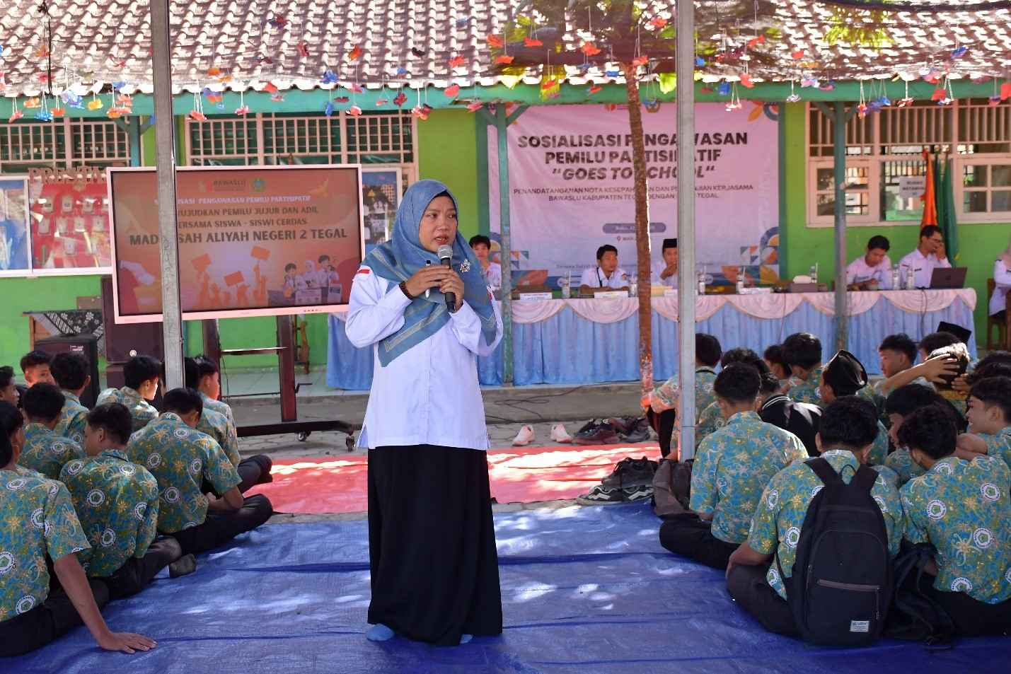 Perkuat Pemilih Pemula, Bawaslu Kabupaten Tegal Gelar Goes to School dan Gandeng MAN 2 Tegal