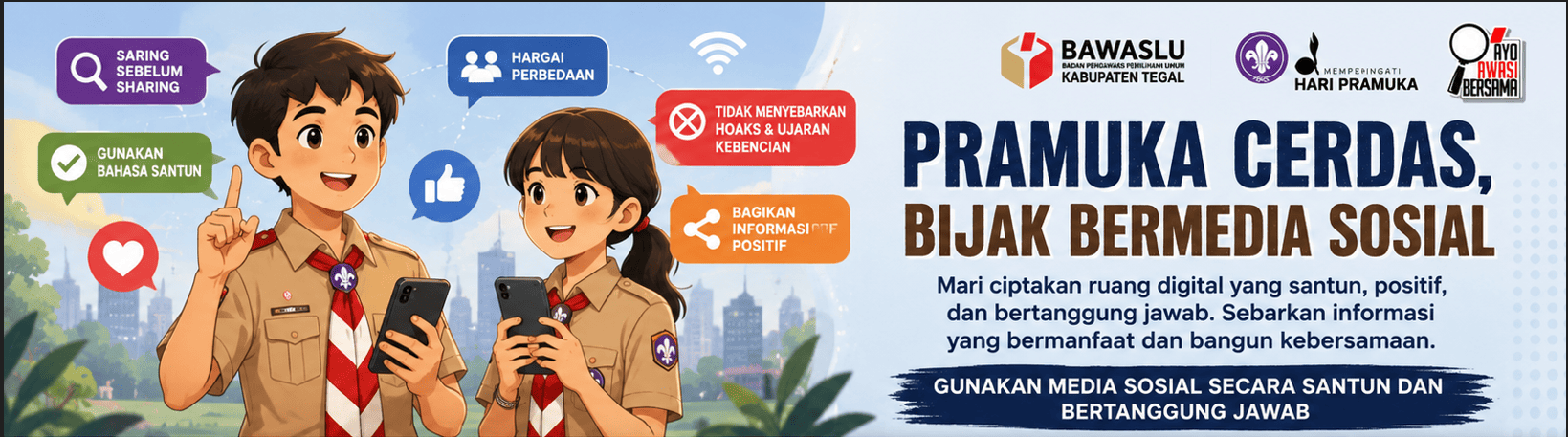 Pramuka Cerdas, Bijak Bermedia Sosial untuk Membangun Ruang Digital yang Positif