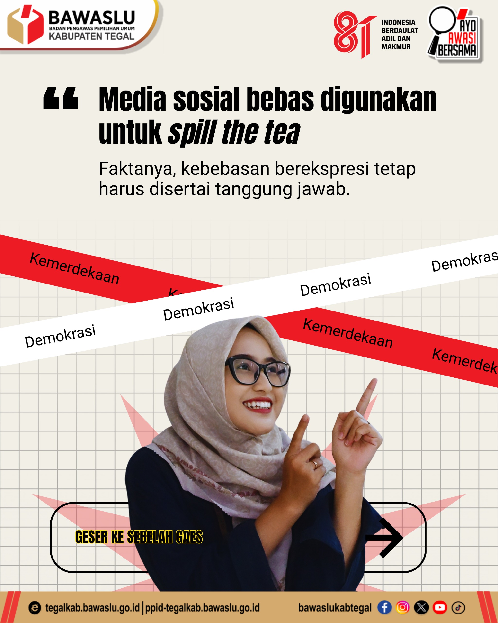 Media Sosial Bukan Sekadar Tempat “Spill the Tea”, Kebebasan Berekspresi Tetap Punya Batas