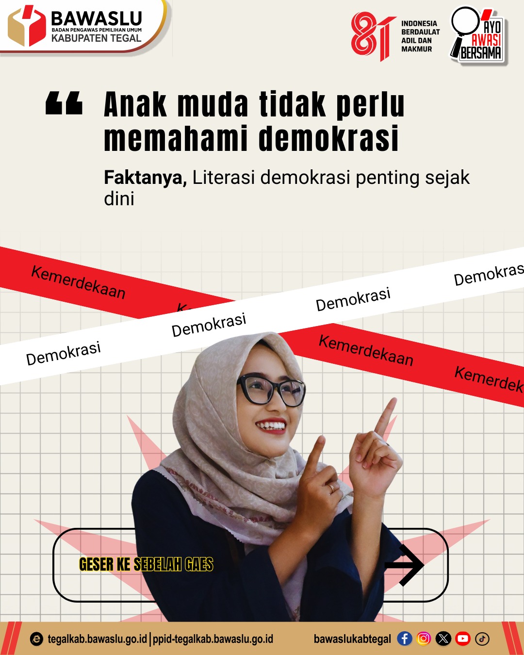 MITOS atau FAKTA? Anak Muda Tidak Perlu Memahami Demokrasi