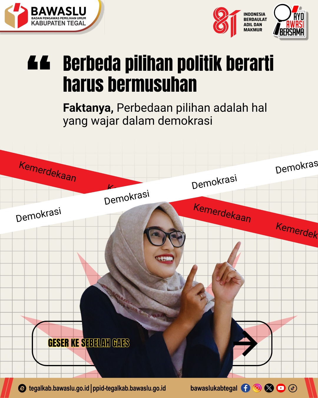 MITOS atau FAKTA? Berbeda Pilihan Politik Berarti Harus Bermusuhan