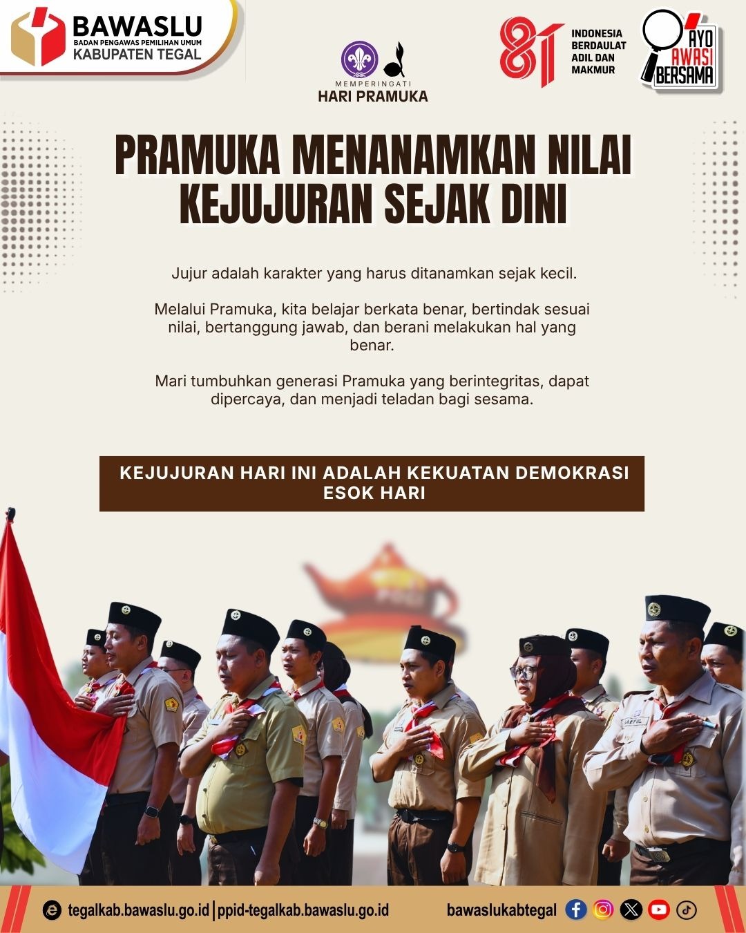Pramuka Menanamkan Nilai Kejujuran Sejak Dini