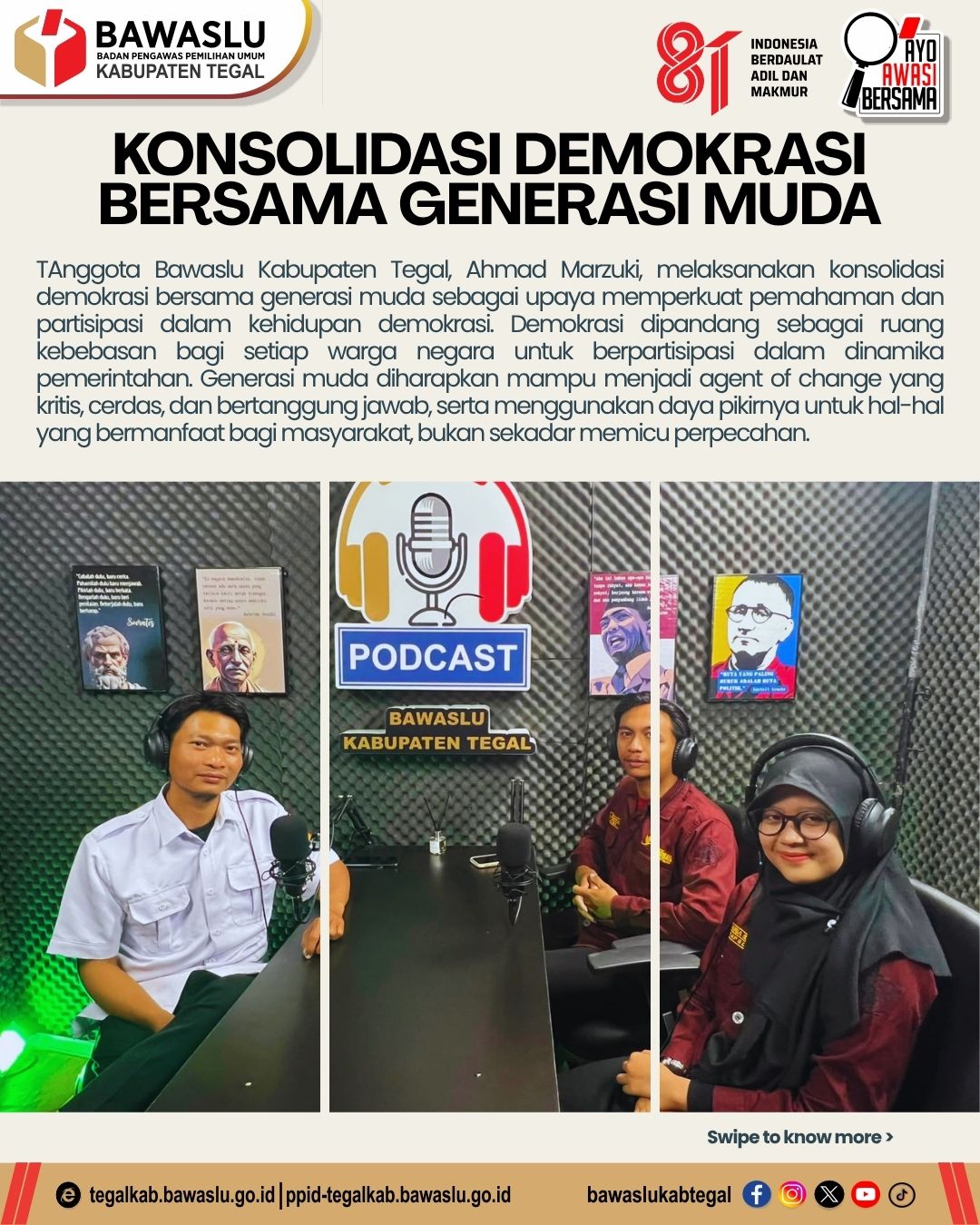 Ahmad Marzuki Ajak Generasi Muda Perkuat Partisipasi dalam Demokrasi