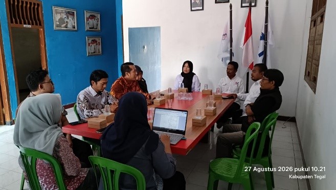 Jaga Komunikasi dan Cermati Data Sipol, Bawaslu Kabupaten Tegal Sambangi DPD Partai Perindo