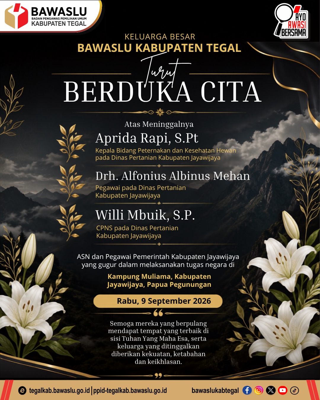 Keluarga Besar Bawaslu Kabupaten Tegal