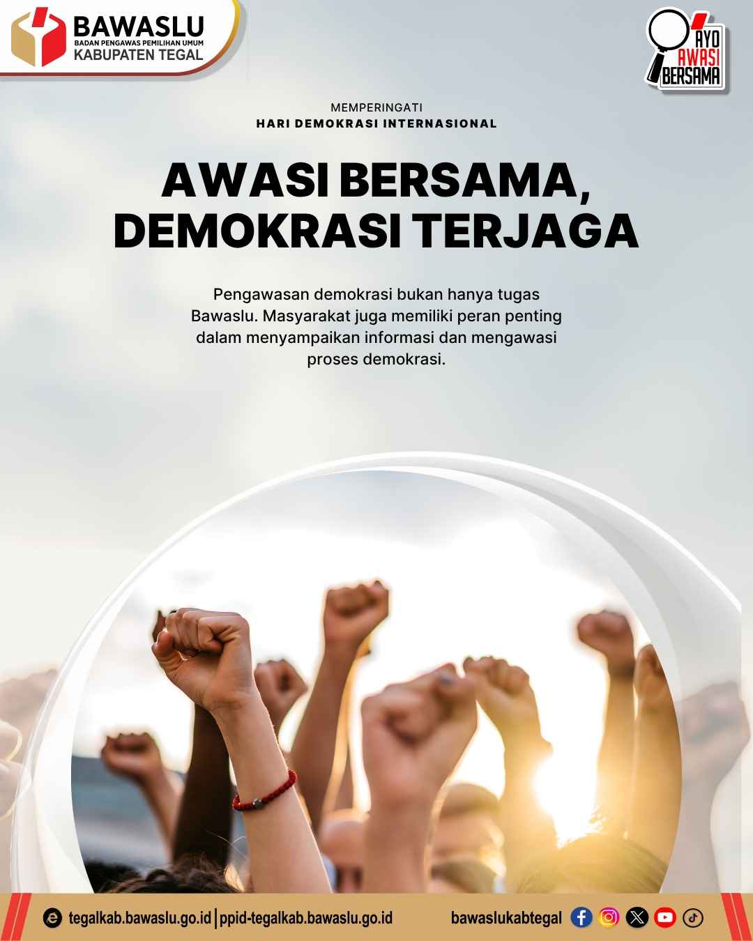 Awasi Bersama, Demokrasi Terjaga: Bawaslu Ajak Masyarakat Aktif Mengawal Demokrasi