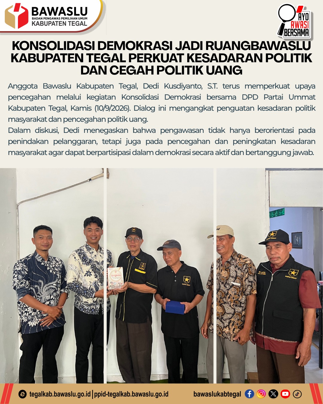Konsolidasi Demokrasi Jadi Ruang Bersama