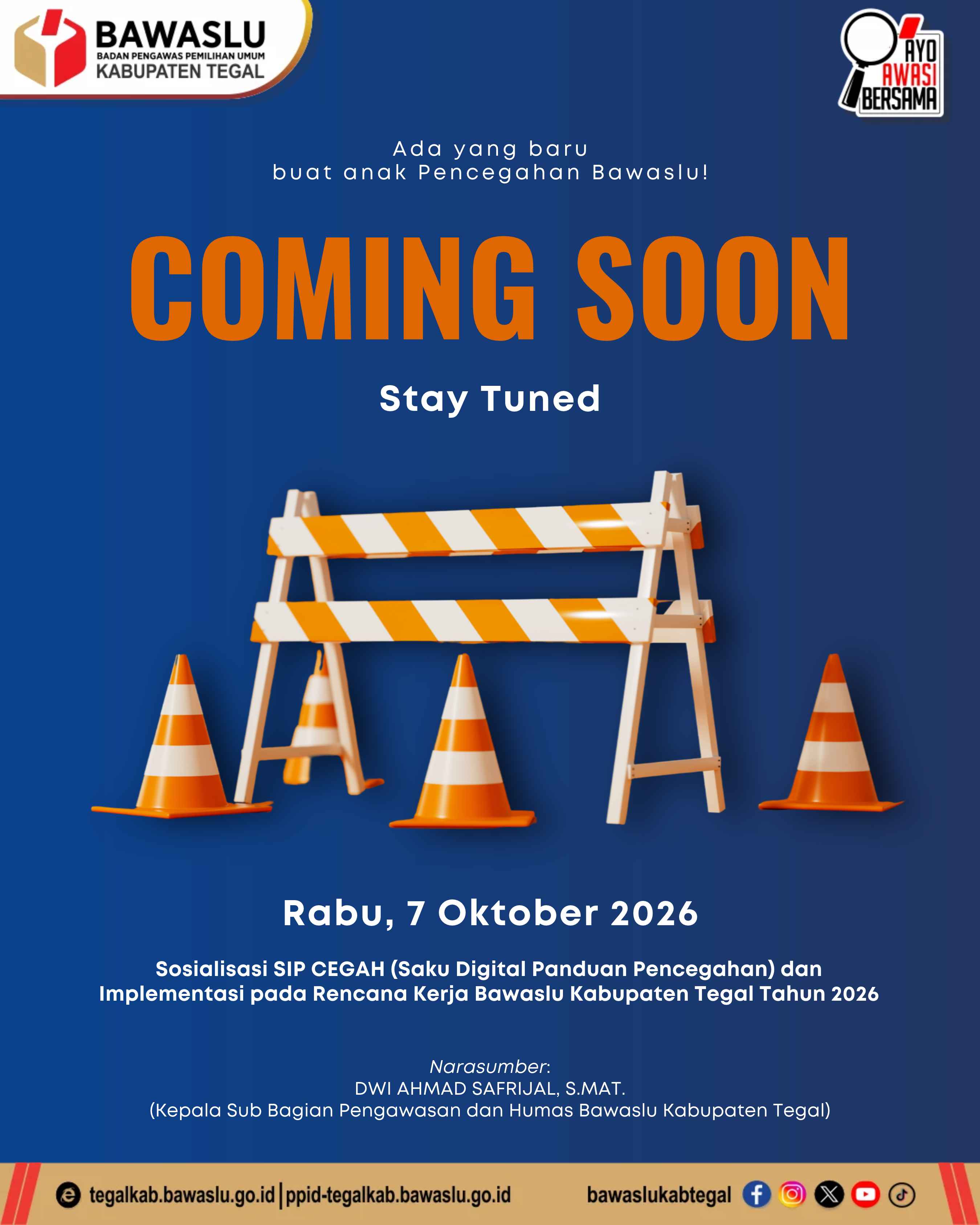 Coming Soon SIP CEGAH! Cara Baru, Langkah Nyata Memperkuat Pencegahan Pemilu