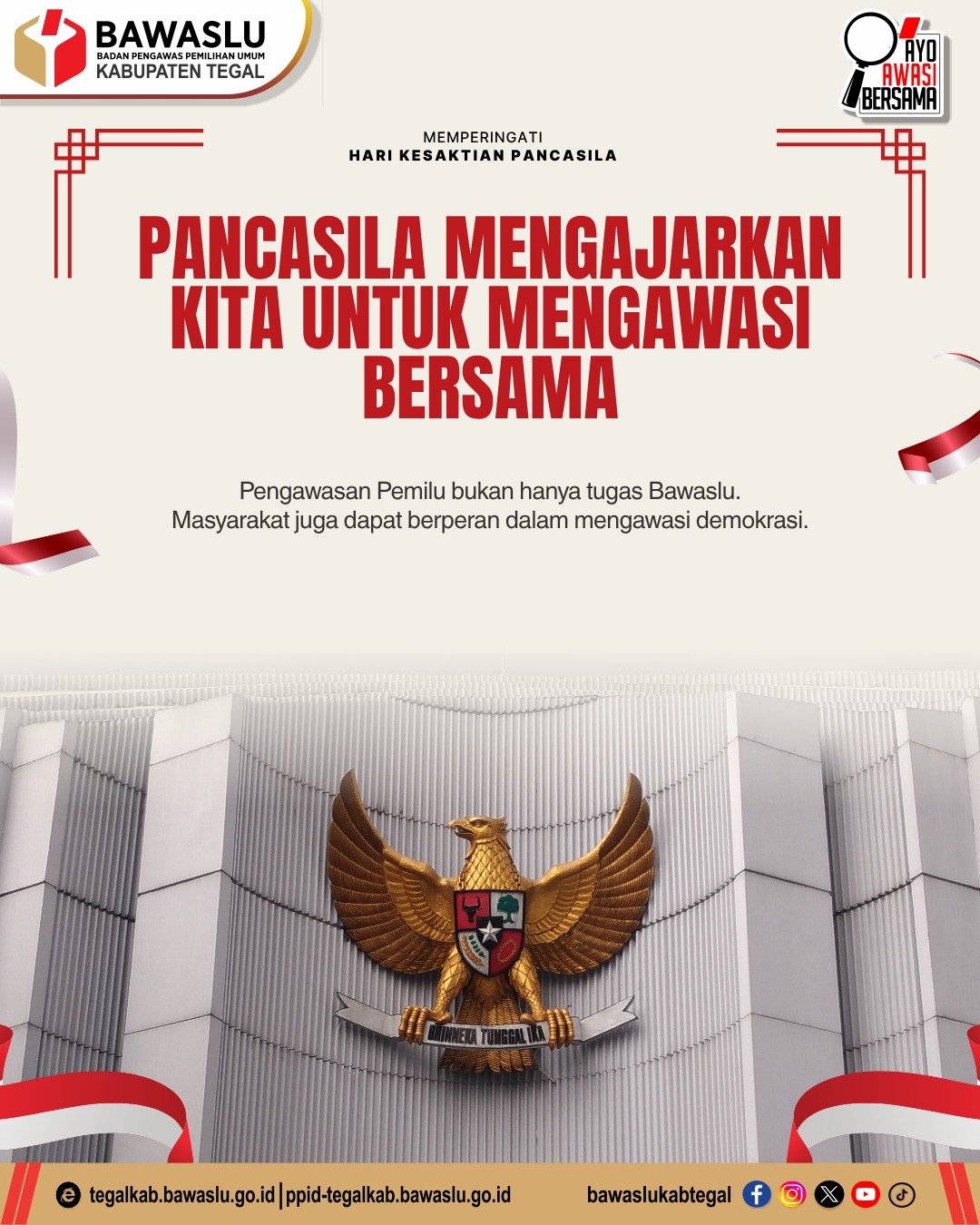 Pancasila Mengajarkan Kita untuk Mengawasi Bersama, Demokrasi Dijaga Bersama