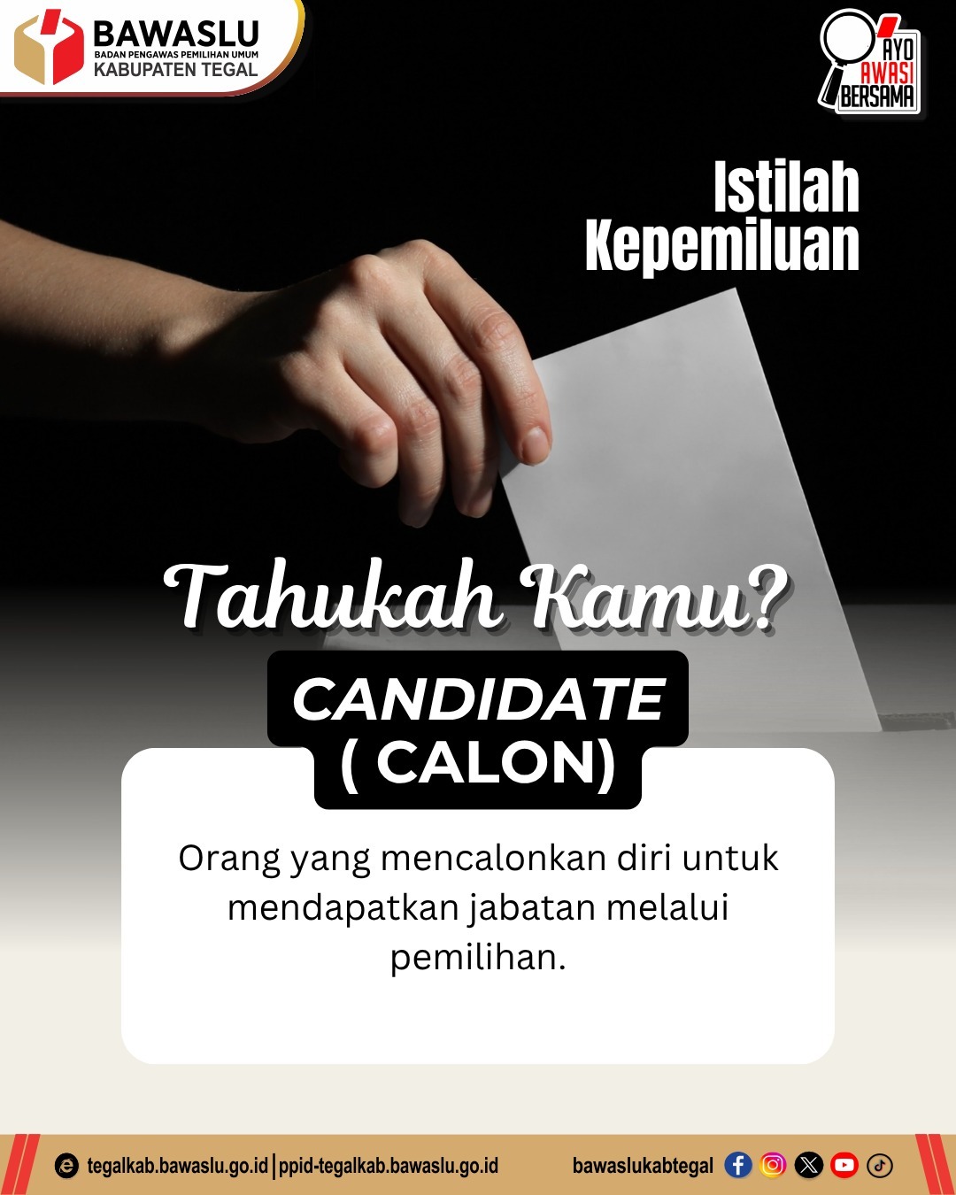Kenali Istilah Kepemiluan: Apa Itu Candidate atau Calon?