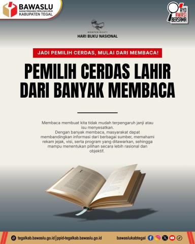 Pemilih Cerdas Lahir dari Banyak Membaca