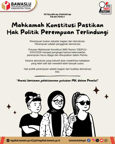 MK Pastikan Hak Politik Perempuan Terlindungi