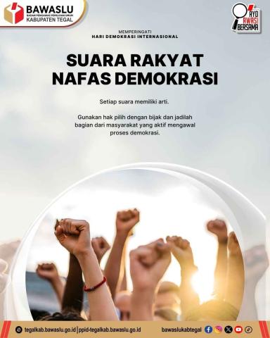 Suara Rakyat, Napas Demokrasi