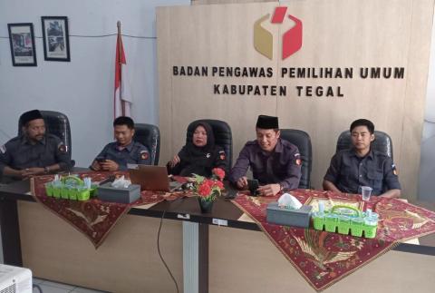 Matangkan Agenda Minggu Ini, Bawaslu Kabupaten Tegal Gelar Rapat Internal