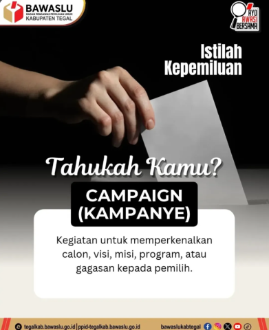 Bawaslu Kabupaten Tegal Edukasi Masyarakat tentang Istilah Kepemiluan Campaign (Kampanye)