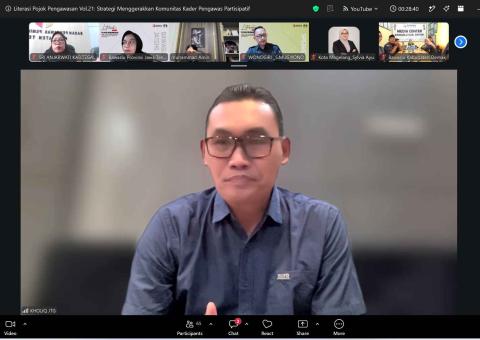 Bawaslu Kabupaten Tegal Ikuti Literasi Pojok Pengawasan Vol. 21, Perkuat Strategi Menggerakkan Komunitas Kader Pengawas Partisipatif
