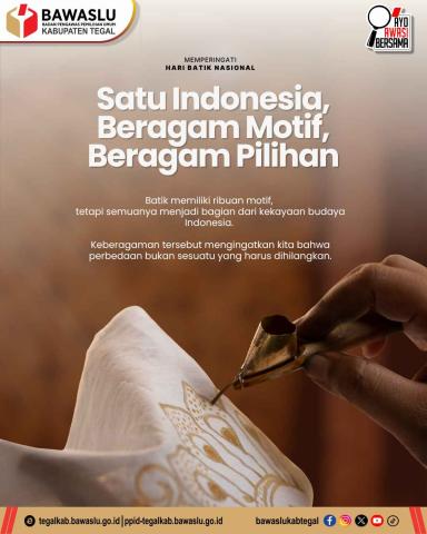 Hari Batik Nasional: Satu Indonesia, Beragam Motif, Beragam Pilihan