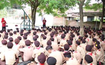 Ratusan Siswa SMK Diberi Pemahaman Pengawasan Pemilu & Pendidikan Karakter