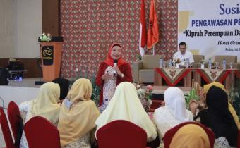 Kumpulkan Organisasi Perempuan, Bawaslu Kabupaten Tegal Sosialisasi Pengawasan  Pemilu Partisipatif