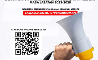 PENGUMUMAN CALON ANGGOTA BADAN PENGAWAS PEMILIHAN UMUM KABUPATEN/KOTA TERPILIH MASA JABATAN 2023-2028