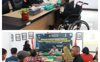 Setelah Beberapa Hari Dilantik, Bawaslu Kabupaten Tegal Langsung Gelar “Sosialisasi Kelompok Sasaran Dengan Disabilitas”