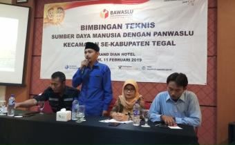 Tingkatkan Kapasitas SDM, Bawaslu Kabupaten Tegal Gelar Bimtek