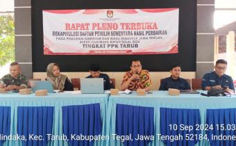 MONITORING DPSHP, PANWASCAM TARUB PASTIKAN KEVALIDAN DATA PEMILIH